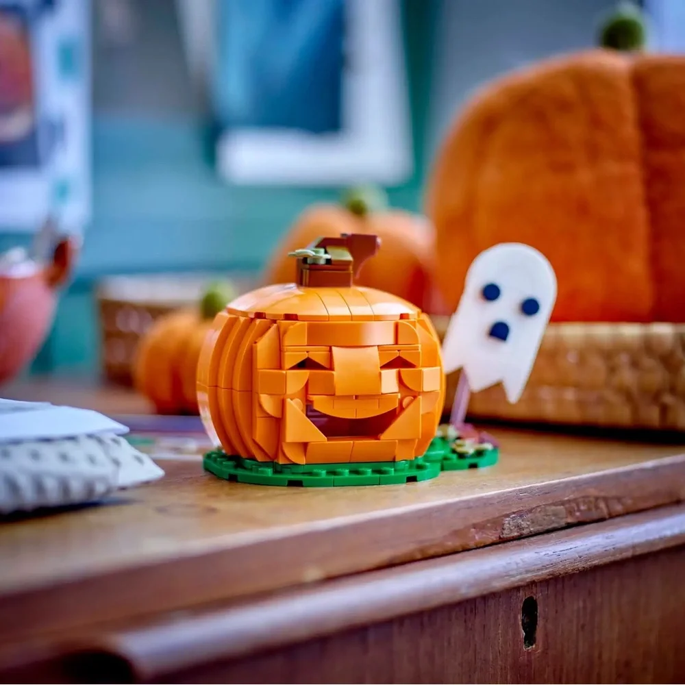 ⚡️LEGO Light Up Two Faces Halloween Pumpkin/ White Ghost 40697, 254 Pieces,NIB
